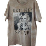 BRITNEY SPEARS Tan Light Tie Dye Graphic T Photo 0
