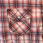 Quarter sleeve button down plaid dress shirt Size L Photo 4