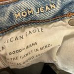 American Eagle  Mom Jeans Size 2 Long  26X29.5 Distressed Ripped  High Rise Photo 5