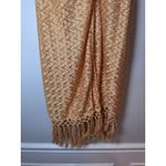 Ramy Brook Gaia Fringe Swim Cover-Up Skirt S Orange/Gold Elastic Waist Pull On Photo 14