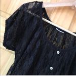 Sheer Lace scoop neck waist tie blouse size M Size M Photo 4