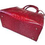 Brahmin NWT Caroline in Heartbreaker Red Melbourne Leather Satchel Purse Photo 7