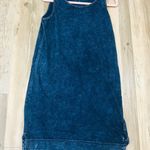 Jane and Delancey Boutique Navy Blue acid wash comfy dress sz small.  Photo 2
