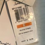 Splendid  Swim Top Tie Dye Stripe Reversible Soft Cup Bandeau Bikini Top Sz S NWT Photo 15