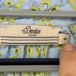 Devotion Twins Amorgos Women's Blue & Yellow Eyelet Embroidered‎ Dress Photo 3