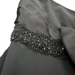 Marchesa Notte black silk asymmetrical dress with bow detail Size 2 Photo 2
