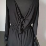 Zio Black romper with leather choker and tie back Photo 1