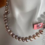 Stainless Steel Baroque Pearl Necklace 19” Photo 2