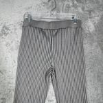 ZARA Pants Womens L Gray Ribbed Knit Flare Leg Pull On Lounge Y2K Minimalist NWT Photo 4