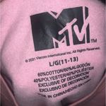 MTV Juniors’ Graphic Print Sweatshirt Pink Size L Photo 1