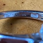 Tiffany Stone Red Garnet Sterling Silver Cocktail Ring Size 9 Purple Photo 5