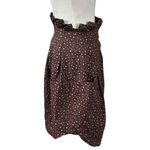 Wood Wood Paper Bag Leopard Eye Skirt Small Burgundy Black Pockets Whimsical Photo 5