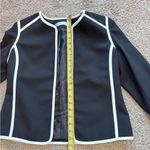 Kasper  Black White Trim Blazer ClassicWardrobe QuietLuxury OfficeCore Workwear 8 Photo 4