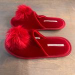 Victoria's Secret  red slippers with Pom‎ poms Photo 2