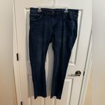 Tahari  Plus Stretch Straight Leg Dark Rinse Jeans Size 38 Photo 1