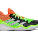 Adidas Black/White/Orange/Neon Green  Harden Stepback Signal Coral Sneakers Photo 2