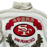 Vintage Spirit Cliff Engle SF 49ers Turtleneck Sweatshirt 90s Size Large White Photo 4