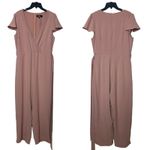 Lulus One in a Million Chick Mauve Pink Short Sleeve Jumpsuit Womens Size XL Photo 2
