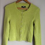 Apparis Brittney Ribbed Cardigan Green Size M Photo 3
