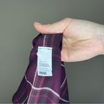 Paige  Joss Oversized Plaid long sleeve button up shirt maroon women’s size large Photo 12