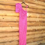 Mac Duggal 10912 Womens Pink EMBELLISHED PUFF ONE SHOULDER COLUMN GOWN Dress Photo 7