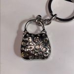 Source Unknown Purple Rhinestone Purse Keychain Shiny and Bright 1-2” in Height Photo 3