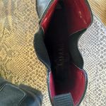 Ralph Lauren Kathrine Chelsey boot size 6 1/2 Black Leather / red in side Photo 14