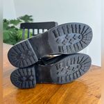 Tory Burch  Short Black Leather Buckle Boots Size 7 Zipper Luxury Moto Designer Photo 9