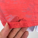 Guess Y2K Burnout Henley Womens Top Sz S Coral Sheer Coquette Grunge Bling Logo Photo 7