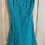 Lilly Pulitzer Blue Strapless Mini Dress Photo 1