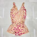 Alexis  Silk Leopard Romper Photo 8