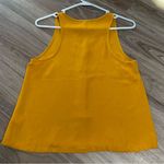 Paper Crane  Mustard Yellow Buttoned Tank Top; Small Photo 6