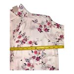 Candie's  Long Sleeve Pink, Purple, Green Burgundy Floral Size M Button-Up Blouse Photo 9