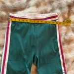 Anthropologie NWT WILO the Label Rib Bike Shorts Green/Pink in MEDIUM ( Brand) Photo 2