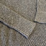 American Eagle Women’s Cold Shoulder Brown Knit Sweater Zipper Detailing Sz SM Photo 6