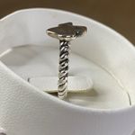 Vintage James Avery Sterling Silver Texas State Map Ring Twisted Rope Band Sz 7 Photo 3