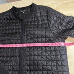 Athleta  Quilted Bomber Jacket Black Zipper Pockets Long Sleeve XL Photo 10