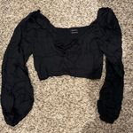 Urban Outfitters  Long Sleeve Corset Lace up Crop Top Photo 0
