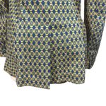 CAbi Kensington Proper Standout Medallion Blazer Jacket 3372 Mustard & Blue M Photo 6