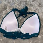 Sportlike Teal Padded Halter Bikini Top Size Medium Blue Photo 2