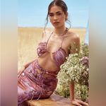 House Of CB  'Kasia' Purple Swirl Cutout Midi Dress NWOT size S‎ Photo 5