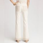 Chico's Chico’s Neutral Two Tone Colorblock Wide Flare Jeans Size 14R Photo 3