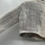 RTR Great Jones Cream Tweed Button Front Tweed Cropped Jacket Sz 10 Photo 8