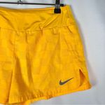 Nike Dri-Fit Golden Yellow Square Plaid Running Athletic Shorts S Photo 2