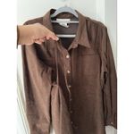Motherhood Maternity  Women Brown Lightweight Long Sleeve Shirt XL Bottom‎ Down Photo 3