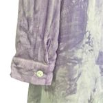 MINKPINK  Purple White Tie Dye Button Up Long Sleeve Blouse Tunic Top Size S Photo 7