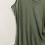 Athleta NWT Della Fitted Green Sleeveless Ruched Side Dress Size Medium Photo 3