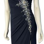 Xcite Black Strapless ruched sequined prom dress sexy lpw back size 4 Photo 12