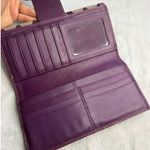 Coach y2k  Purple Turnlock Signature Canvas Wristlet Photo 6