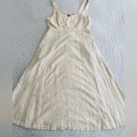 Old Navy Fit & Flare Sleeveless Linen Blend Pocket Midi Dress Flax Size S Photo 8